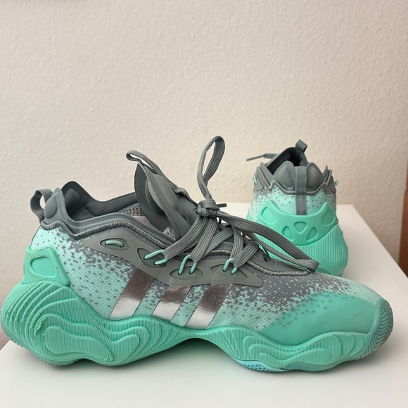 Adidas Kids' Sneakers in Mint and Gray - Picture 4 of 9